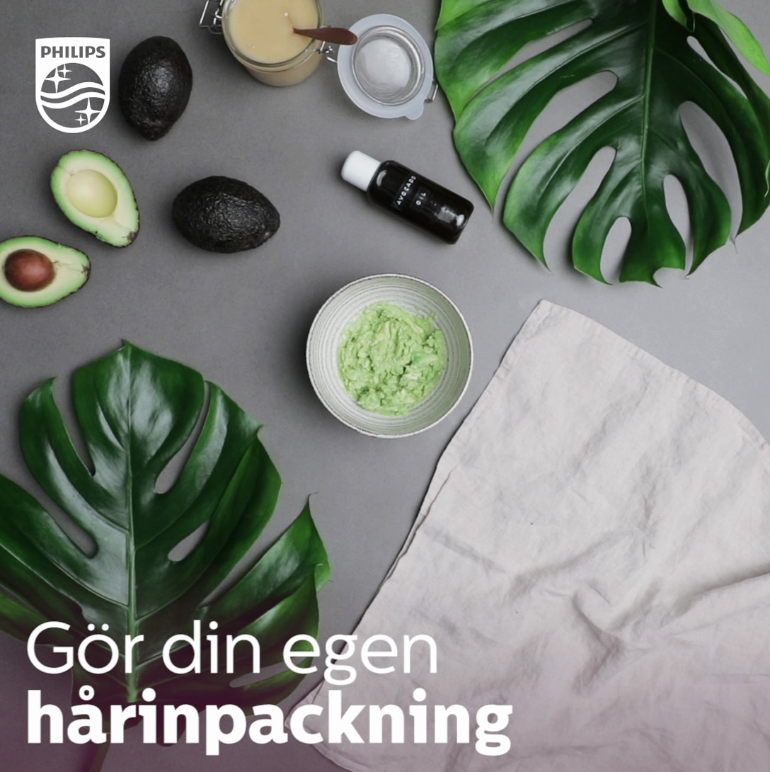 Gör din egen avokadoinpackning för torrt hår