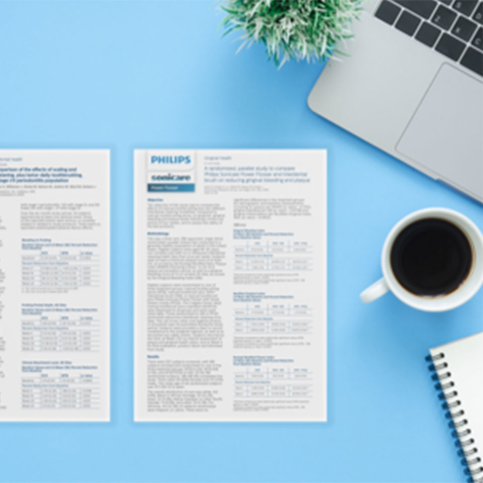 Kliniska studier som lagts på ett skrivbord